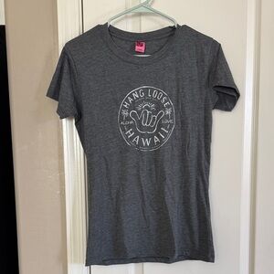 Hang Loose Hawaii Women's Gray Tee / B5